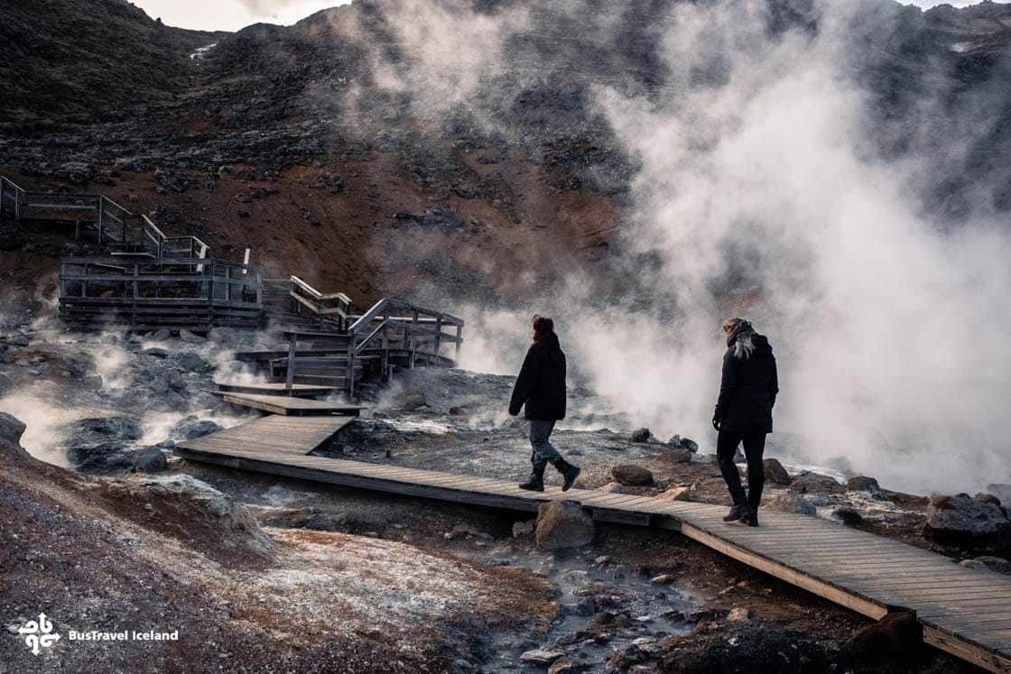 Volcan Fagradalsfjall : Randonnée depuis Reykjavík Sources thermales de Seltún
