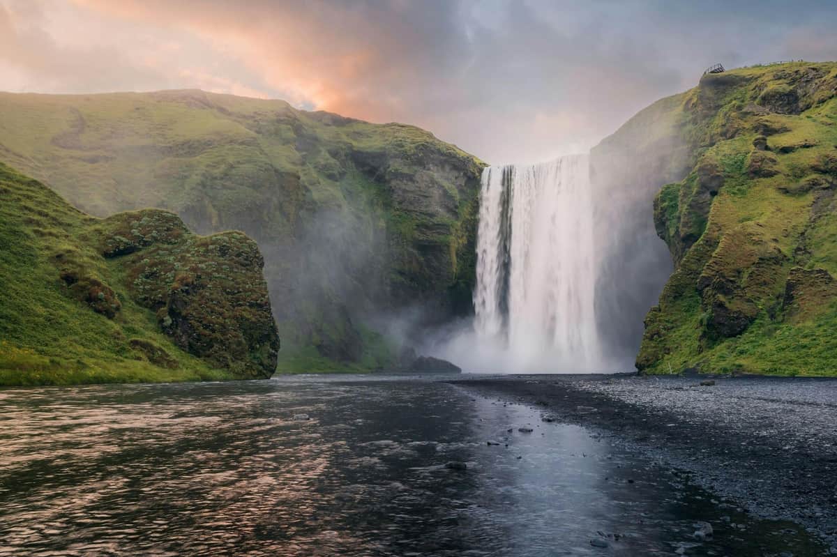 Skógafoss waterfall