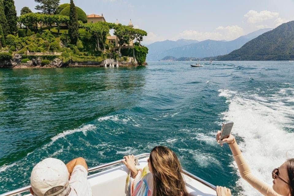 Como, Bellagio & Lugano: Guided Tour from Milan + Lake Como Cruise View during the private cruise on the lake