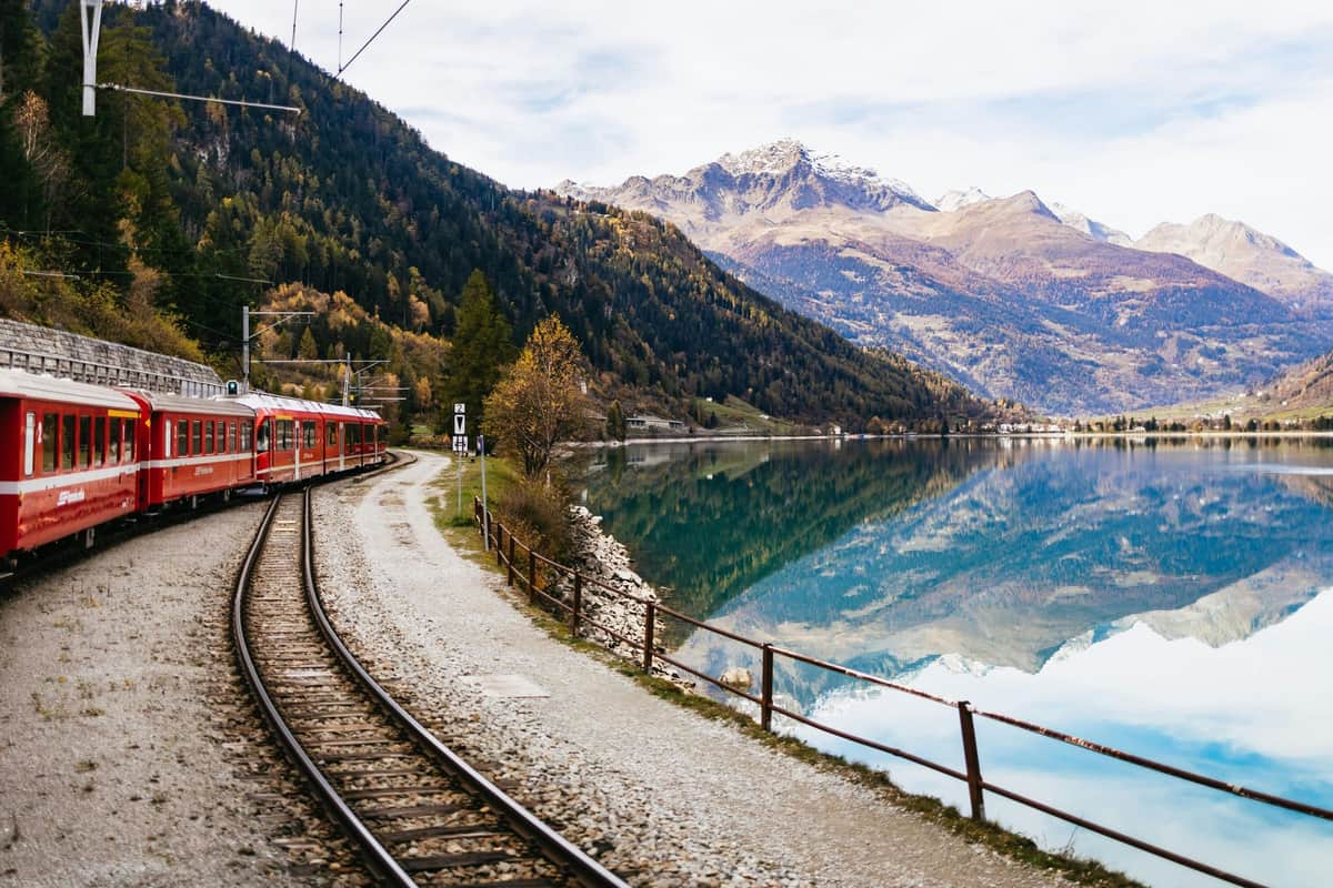 Vue pendant le voyage en train