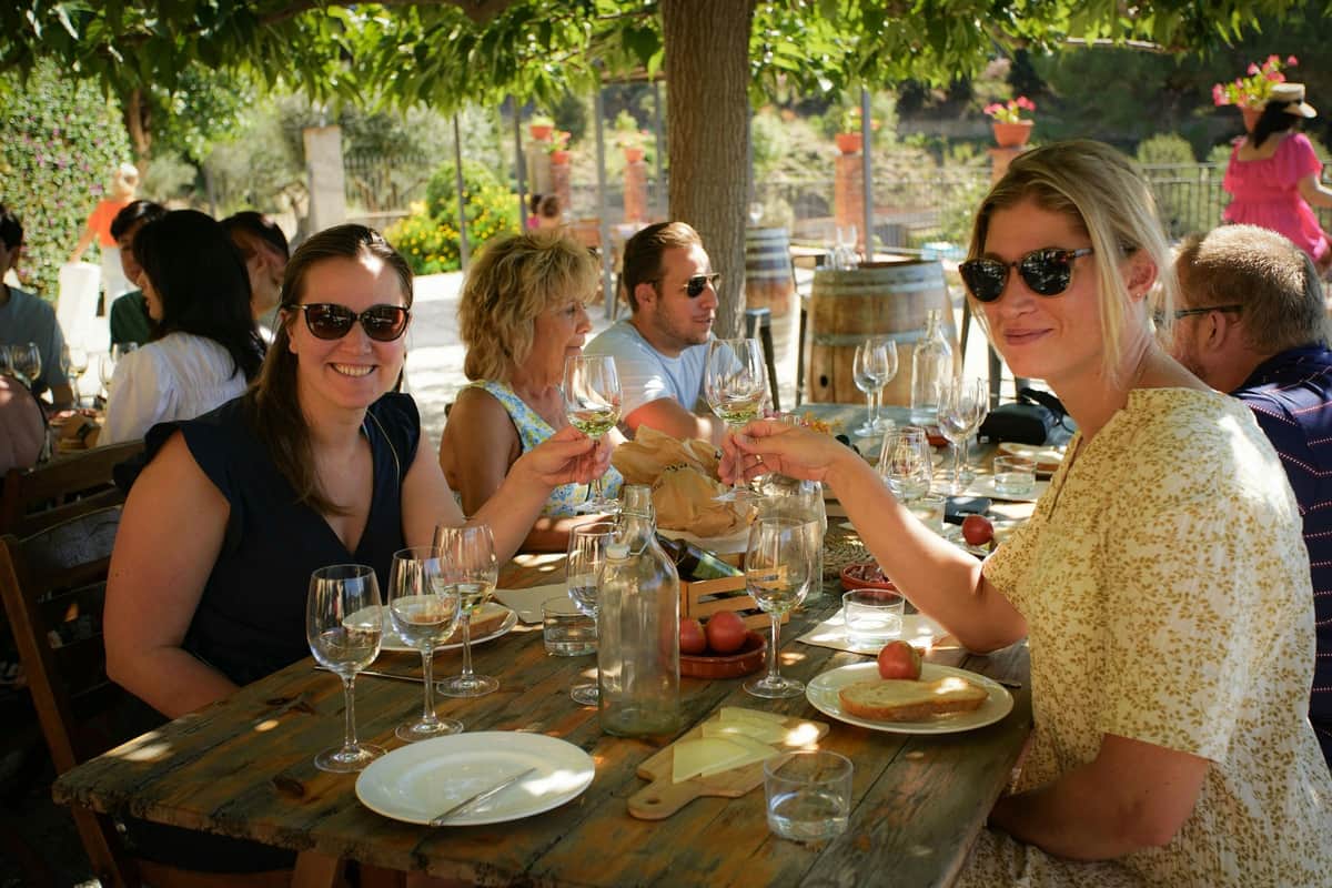 Barcelone : demi-journée de voile, visite de vignobles et dégustation de vins Admirer les vues magnifiques du domaine viticole