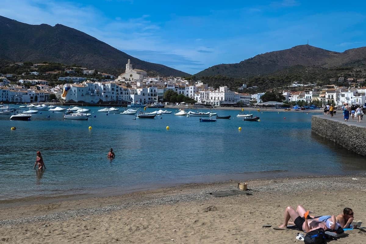 The beach in Cadaques