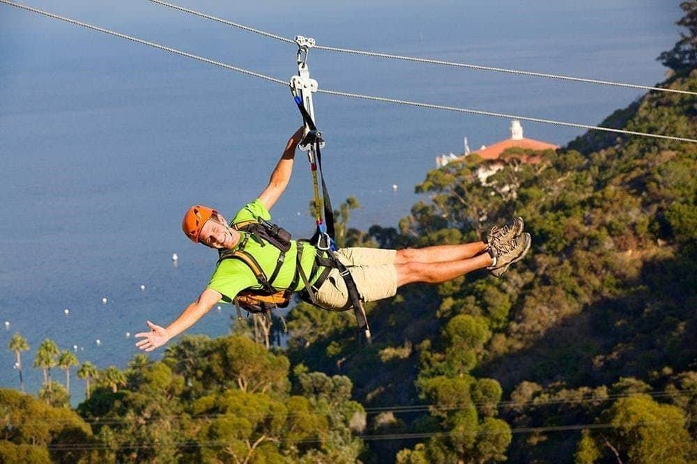 Île de Catalina avec Zipline Eco Tour