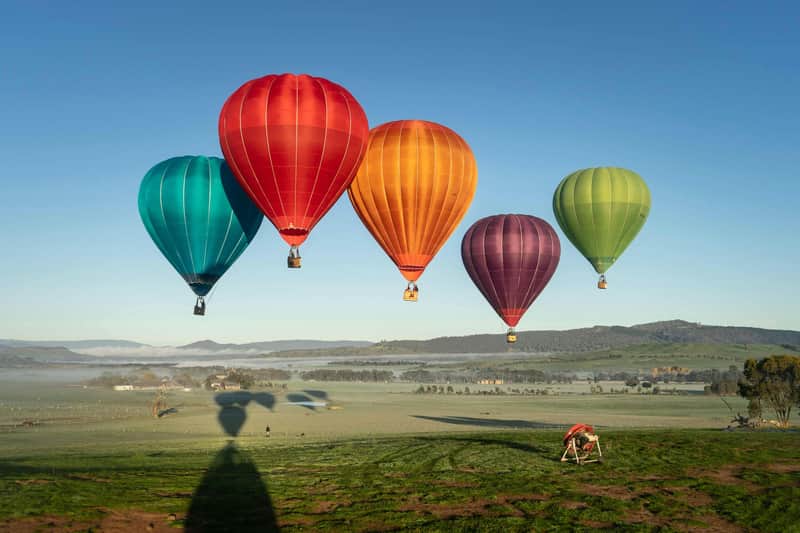 Yarra Valley : montgolfière et petit-déjeuner facultatif + transfert