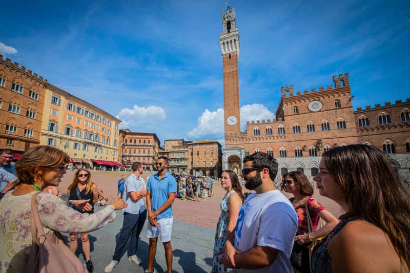 Sienne et San Gimignano : Excursion d'une journée depuis Florence + dîner