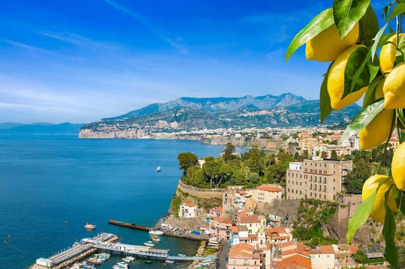 Côte amalfitaine, Sorrente et Pompéi : Billet d'entrée + aller-retour de Naples