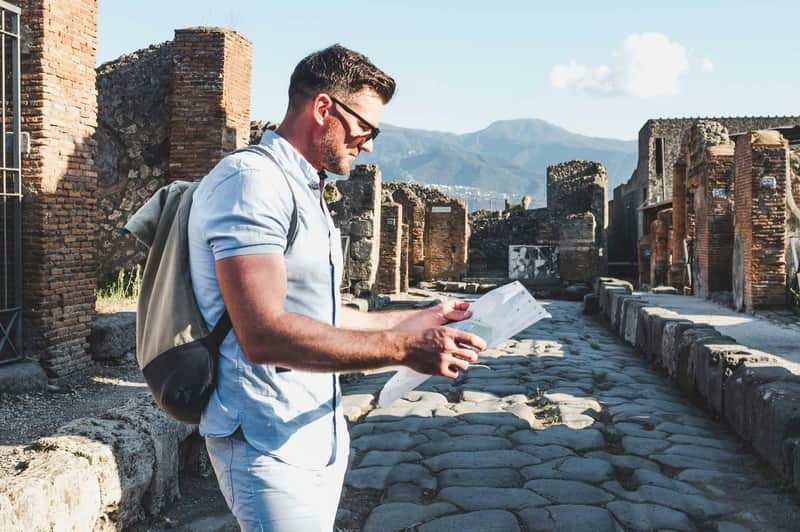 Pompeji: Eintritt ohne Anstehen + Hin- und Rückfahrt ab Neapel + Audioguide