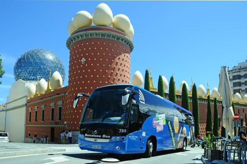 Bus pour Figueres : Carte journalière depuis Barcelone ou Gérone
