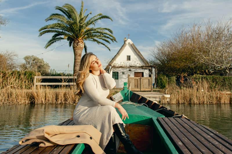 Albufera: Geführte Tagestour von Valencia aus + Bootsfahrt (València) Die traditionellen valencianischen Häuser "Barracas" genannt
