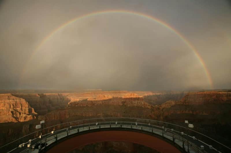 Majestic skies over The Skywalk at Grand Canyon West
