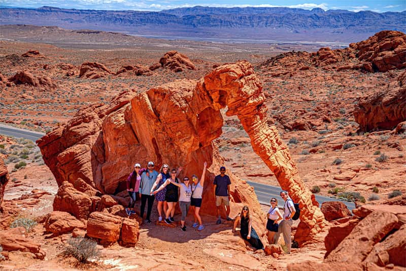 Parc d'État de la vallée du feu : Visite guidée depuis Las Vegas + déjeuner